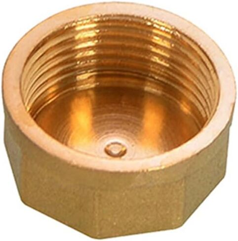 Brass Male Thread Hex Head Pipe End Cap Multiple Sizes 2 pcs(Iron Pllug,2 PCS-1/8") in Saudi Arabia