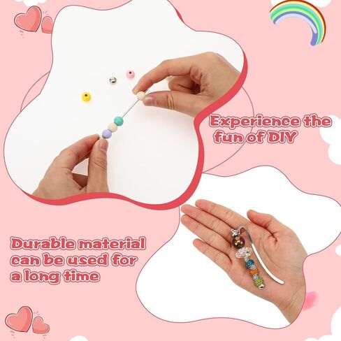 20 Pcs Beadable Bookmarks DIY Metal Blank Bar Bookmark for Beads, Beaded Craft Jewelry Pendant Charm Gift for Book Lovers, Students, Teachers, Office Supplies, Silver in Saudi Arabia