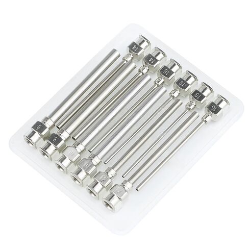 12 قطعة إبرة توزيع 1.5 بوصة صناعية من الفولاذ المقاوم للصدأ إبرة حادة طبية لملء السائل الإلكتروني والحبر والمزامنة 8G، 10G، 12G، 14G، 16G، 18G in Kuwait