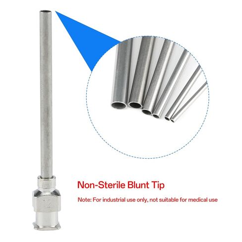 12 قطعة إبرة توزيع 1.5 بوصة صناعية من الفولاذ المقاوم للصدأ إبرة حادة طبية لملء السائل الإلكتروني والحبر والمزامنة 8G، 10G، 12G، 14G، 16G، 18G in Kuwait