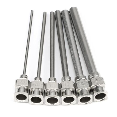 12 قطعة إبرة توزيع 1.5 بوصة صناعية من الفولاذ المقاوم للصدأ إبرة حادة طبية لملء السائل الإلكتروني والحبر والمزامنة 8G، 10G، 12G، 14G، 16G، 18G in Kuwait