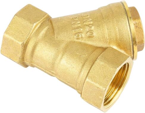 Hilitand 3/4 BSPP Brass Filter Valve Connector, Y Shaped Strainer for Water Oil Separation, with High Threads and Rustproof Design in Saudi Arabia