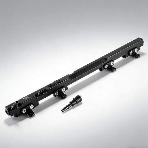 Black Billet Alum Fuel Rail Compatible with 1997-2001 1998 1999 2000 Jeep Wrangler TJ Cherokee XJ 4.0L in Saudi Arabia