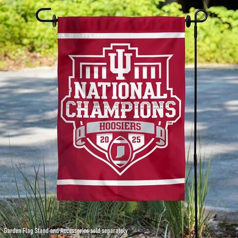 IU Hoosiers 2025 National Champions Double Sided Garden Flag in Saudi Arabia