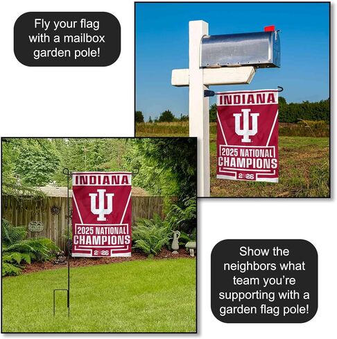 IU Hoosiers 2025 National Champions Double Sided Garden Flag in Saudi Arabia