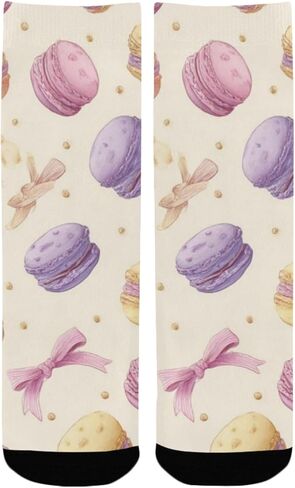 جوارب Pastel Macaron Cakes للمشي لمسافات طويلة - جوارب شتوية حرارية سميكة دافئة للأولاد والبنات للمدرسة، والارتداء اليومي والأنشطة الخارجية in Kuwait