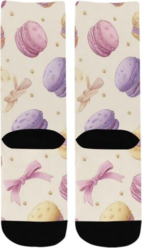 جوارب Pastel Macaron Cakes للمشي لمسافات طويلة - جوارب شتوية حرارية سميكة دافئة للأولاد والبنات للمدرسة، والارتداء اليومي والأنشطة الخارجية in Kuwait