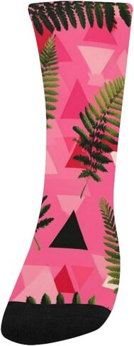 جوارب Pink Geo Fern للمشي لمسافات طويلة - جوارب شتوية حرارية سميكة دافئة للأطفال الصغار للأولاد والبنات للمدرسة، والارتداء اليومي والأنشطة الخارجية in Saudi Arabia