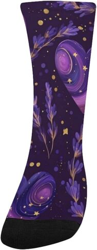 جوارب المشي لمسافات طويلة على شكل قلوب لافندر أرجوانية - جوارب شتوية حرارية سميكة دافئة للأولاد والبنات للمدرسة، والارتداء اليومي والأنشطة الخارجية in Kuwait