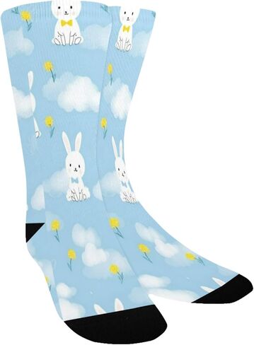 جوارب Bunnies Cloud Blue للمشي لمسافات طويلة - جوارب شتوية حرارية سميكة دافئة للأطفال الصغار للأولاد والبنات للمدرسة، والارتداء اليومي والأنشطة الخارجية in Kuwait