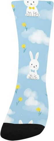 جوارب Bunnies Cloud Blue للمشي لمسافات طويلة - جوارب شتوية حرارية سميكة دافئة للأطفال الصغار للأولاد والبنات للمدرسة، والارتداء اليومي والأنشطة الخارجية in Kuwait