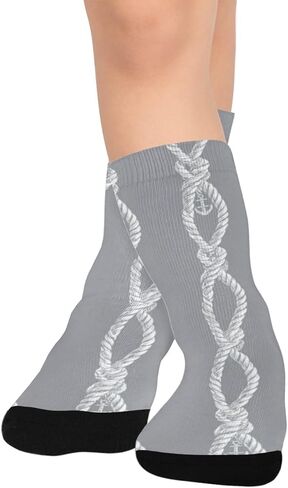 جوارب التنزه سيرًا على الأقدام من Minimalist Nautical Vibe - جوارب شتوية سميكة دافئة للأولاد والبنات الصغار للمدرسة، والارتداء اليومي والأنشطة الخارجية in Kuwait