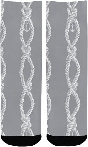 جوارب التنزه سيرًا على الأقدام من Minimalist Nautical Vibe - جوارب شتوية سميكة دافئة للأولاد والبنات الصغار للمدرسة، والارتداء اليومي والأنشطة الخارجية in Kuwait