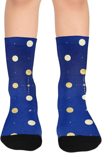 جوارب Starry Night Vibe للمشي لمسافات طويلة - جوارب شتوية حرارية سميكة دافئة للأطفال الصغار للأولاد والبنات للمدرسة، والارتداء اليومي والأنشطة الخارجية in Kuwait