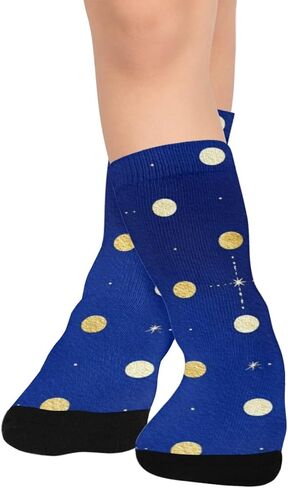 جوارب Starry Night Vibe للمشي لمسافات طويلة - جوارب شتوية حرارية سميكة دافئة للأطفال الصغار للأولاد والبنات للمدرسة، والارتداء اليومي والأنشطة الخارجية in Kuwait