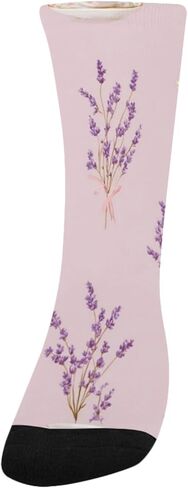 جوارب المشي لمسافات طويلة باللافندر وفنجان الشاي - جوارب شتوية حرارية سميكة دافئة للأطفال الصغار للأولاد والبنات للمدرسة، والارتداء اليومي والأنشطة الخارجية in Kuwait