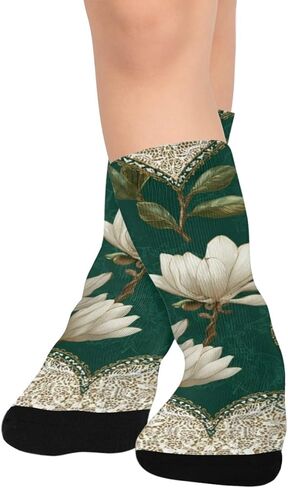 جوارب Magnolia and Hearst Green للمشي لمسافات طويلة - جوارب شتوية حرارية سميكة دافئة للأولاد والبنات للمدرسة، والارتداء اليومي والأنشطة الخارجية in Kuwait