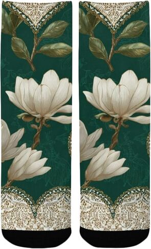 جوارب Magnolia and Hearst Green للمشي لمسافات طويلة - جوارب شتوية حرارية سميكة دافئة للأولاد والبنات للمدرسة، والارتداء اليومي والأنشطة الخارجية in Kuwait