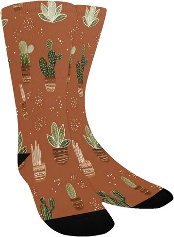 جوارب المشي لمسافات طويلة باللون البني بتصميم عصاري صحراوي - جوارب شتوية سميكة دافئة للأولاد والبنات الصغار للمدرسة، والارتداء اليومي والأنشطة الخارجية in Kuwait