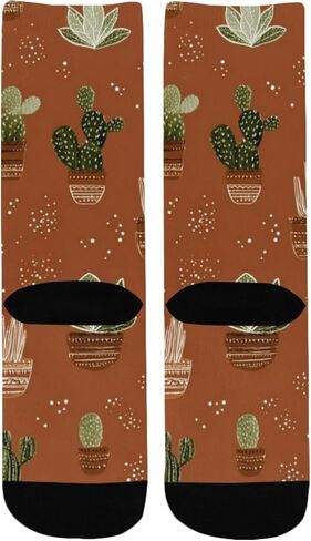 جوارب المشي لمسافات طويلة باللون البني بتصميم عصاري صحراوي - جوارب شتوية سميكة دافئة للأولاد والبنات الصغار للمدرسة، والارتداء اليومي والأنشطة الخارجية in Kuwait