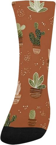 جوارب المشي لمسافات طويلة باللون البني بتصميم عصاري صحراوي - جوارب شتوية سميكة دافئة للأولاد والبنات الصغار للمدرسة، والارتداء اليومي والأنشطة الخارجية in Kuwait