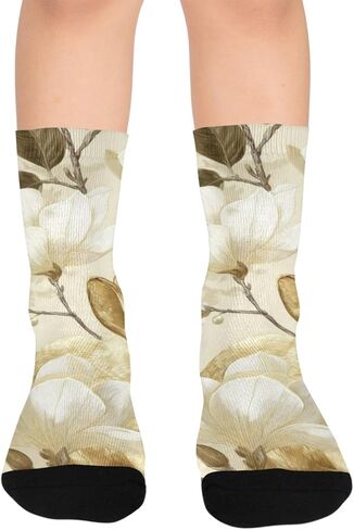 جوارب Gilded Spring Bloom للتنزه سيرًا على الأقدام - جوارب شتوية حرارية سميكة دافئة للأطفال الصغار للأولاد والبنات للمدرسة، والارتداء اليومي والأنشطة الخارجية in Kuwait