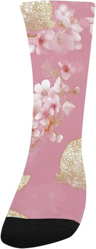 جوارب المشي لمسافات طويلة من الدانتيل الوردي على شكل أرنب بلوم - جوارب شتوية حرارية سميكة دافئة للأولاد والبنات للمدرسة، والارتداء اليومي والأنشطة الخارجية in Kuwait