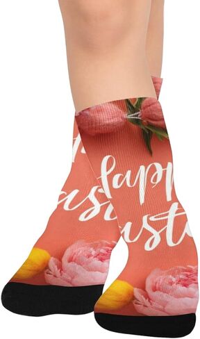 جوارب الفاوانيا لعيد الفصح المتوهجة للمشي لمسافات طويلة - جوارب شتوية حرارية سميكة دافئة للأولاد والبنات للمدرسة، والارتداء اليومي والأنشطة الخارجية in Kuwait