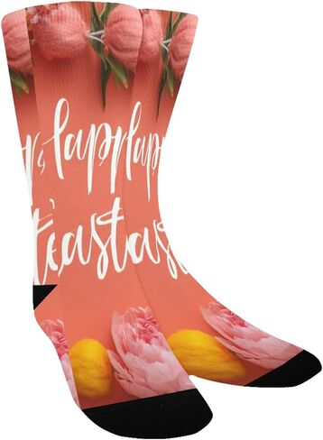 جوارب الفاوانيا لعيد الفصح المتوهجة للمشي لمسافات طويلة - جوارب شتوية حرارية سميكة دافئة للأولاد والبنات للمدرسة، والارتداء اليومي والأنشطة الخارجية in Kuwait