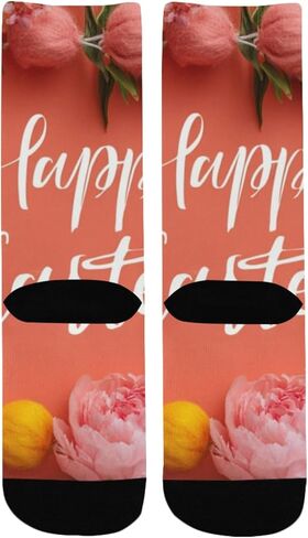 جوارب الفاوانيا لعيد الفصح المتوهجة للمشي لمسافات طويلة - جوارب شتوية حرارية سميكة دافئة للأولاد والبنات للمدرسة، والارتداء اليومي والأنشطة الخارجية in Kuwait