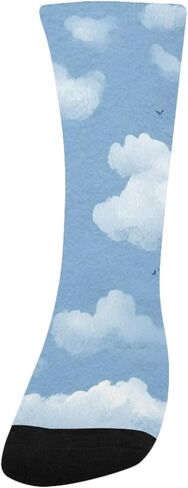 Watercolor Sky Art Hiking Socks - Toddler Boys & Girls Warm Thick Thermal Winter Crew Socks for School, Daily Wear & Outdoor Activities in Saudi Arabia
