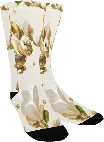 جوارب Golden Bunnies Magnolia للمشي لمسافات طويلة - جوارب شتوية حرارية سميكة دافئة للأولاد والبنات للمدرسة، والارتداء اليومي والأنشطة الخارجية in Kuwait