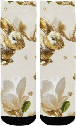 جوارب Golden Bunnies Magnolia للمشي لمسافات طويلة - جوارب شتوية حرارية سميكة دافئة للأولاد والبنات للمدرسة، والارتداء اليومي والأنشطة الخارجية in Kuwait