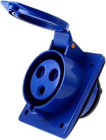 Oblique-Mounted 3-core 4-core 5-Hole Waterproof Aviation Industry Plug and Socket Male and Female Cable Connector Copper Parts 16A/32A(4 Core 16a Inclined Seat Set) in Saudi Arabia
