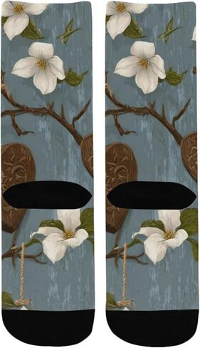 جوارب Art Rustic Heart Bloom للمشي لمسافات طويلة - جوارب شتوية حرارية سميكة دافئة للأولاد والبنات للمدرسة، والارتداء اليومي والأنشطة الخارجية in Kuwait