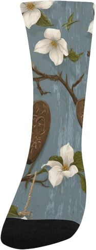 جوارب Art Rustic Heart Bloom للمشي لمسافات طويلة - جوارب شتوية حرارية سميكة دافئة للأولاد والبنات للمدرسة، والارتداء اليومي والأنشطة الخارجية in Kuwait