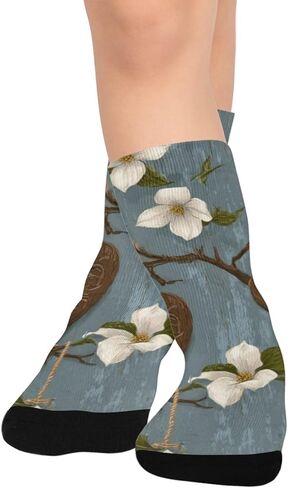 جوارب Art Rustic Heart Bloom للمشي لمسافات طويلة - جوارب شتوية حرارية سميكة دافئة للأولاد والبنات للمدرسة، والارتداء اليومي والأنشطة الخارجية in Kuwait