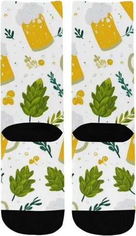 جوارب المشي لمسافات طويلة على شكل أوراق البيرة الطازجة - جوارب شتوية حرارية سميكة دافئة للأولاد والبنات الصغار للمدرسة، والارتداء اليومي والأنشطة الخارجية in Kuwait