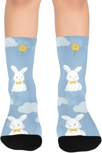 جوارب Bunny Cloud للمشي لمسافات طويلة - جوارب شتوية حرارية سميكة دافئة للأطفال الصغار للأولاد والبنات للمدرسة، والارتداء اليومي والأنشطة الخارجية in Kuwait