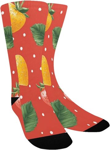 جوارب ديزي صفراء فراولة للمشي لمسافات طويلة - جوارب شتوية حرارية سميكة دافئة للأولاد والبنات للمدرسة، والارتداء اليومي والأنشطة الخارجية in Kuwait