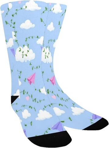 جوارب Cloud Heart Vines زرقاء للمشي لمسافات طويلة - جوارب شتوية حرارية سميكة دافئة للأطفال الصغار للأولاد والبنات للمدرسة، والارتداء اليومي والأنشطة الخارجية in Kuwait