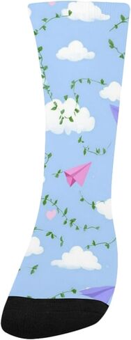 جوارب Cloud Heart Vines زرقاء للمشي لمسافات طويلة - جوارب شتوية حرارية سميكة دافئة للأطفال الصغار للأولاد والبنات للمدرسة، والارتداء اليومي والأنشطة الخارجية in Kuwait