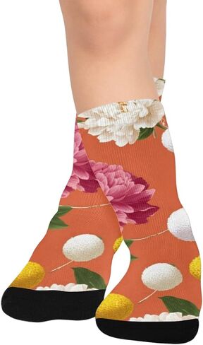 جوارب الفاوانيا بوم بوم للمشي لمسافات طويلة - جوارب شتوية حرارية سميكة دافئة للأولاد والبنات للمدرسة، والارتداء اليومي والأنشطة الخارجية in Kuwait