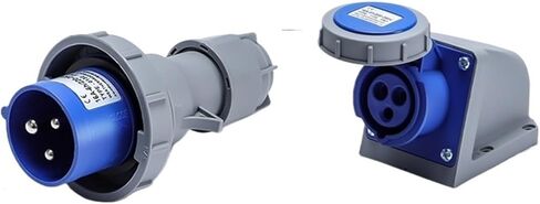 Industrial Aviation Plug and Socket Set Coupler 16a32a Male and Female Butt Power Connector IP67 Waterproof 3/4/5 core(5 Pin 16a Plug Surface) in Saudi Arabia