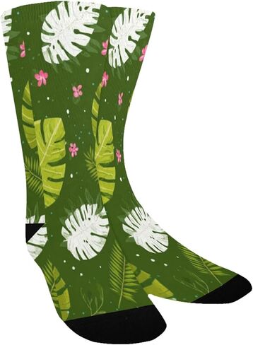جوارب Tropical Monstera Bloom للمشي لمسافات طويلة - جوارب شتوية حرارية سميكة دافئة للأولاد والبنات للمدرسة، والارتداء اليومي والأنشطة الخارجية in Kuwait
