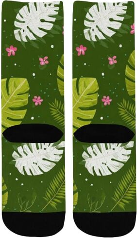 جوارب Tropical Monstera Bloom للمشي لمسافات طويلة - جوارب شتوية حرارية سميكة دافئة للأولاد والبنات للمدرسة، والارتداء اليومي والأنشطة الخارجية in Kuwait