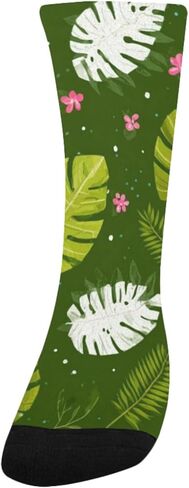 جوارب Tropical Monstera Bloom للمشي لمسافات طويلة - جوارب شتوية حرارية سميكة دافئة للأولاد والبنات للمدرسة، والارتداء اليومي والأنشطة الخارجية in Kuwait