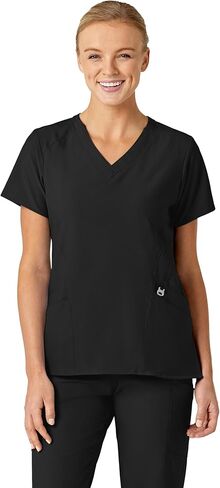 Wonderwink Women's Plus-Size Women Top-Neac Top Shirt ، Black ، 5-Xlarge in Saudi Arabia
