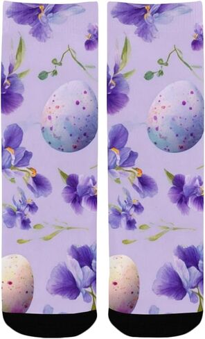 جوارب المشي لمسافات طويلة بألوان مائية لعيد الفصح - جوارب شتوية حرارية سميكة دافئة للأولاد والبنات الصغار للمدرسة، والارتداء اليومي والأنشطة الخارجية in Kuwait