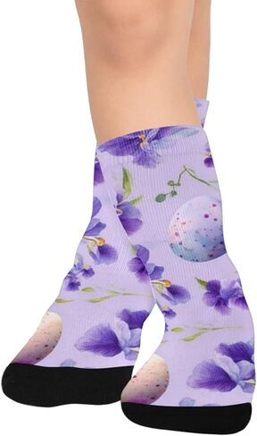 جوارب المشي لمسافات طويلة بألوان مائية لعيد الفصح - جوارب شتوية حرارية سميكة دافئة للأولاد والبنات الصغار للمدرسة، والارتداء اليومي والأنشطة الخارجية in Kuwait